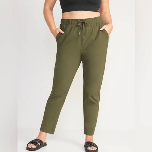 NWT! Arboretum Green High-Waisted Powersoft Coze Edition Slim Taper Pants 🌸 - Picture 3 of 6